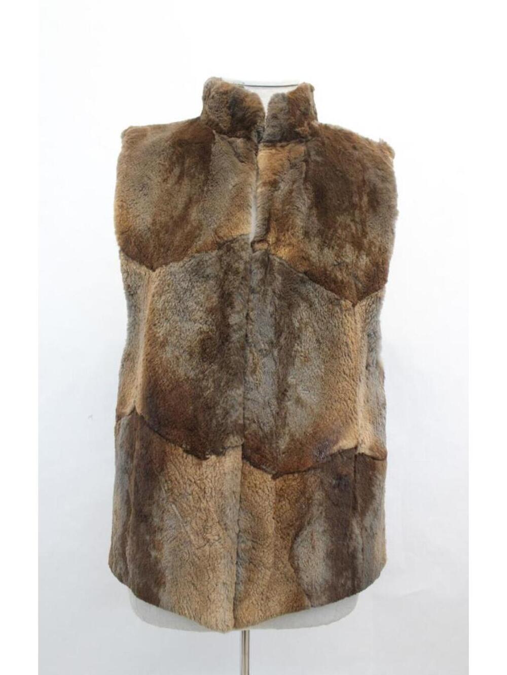Excellent Sheared Muskrat Fur Vest Women Woman Size 2-4 Small